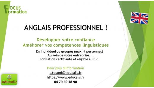 Formation anglais professionnel educalis CPF individuel